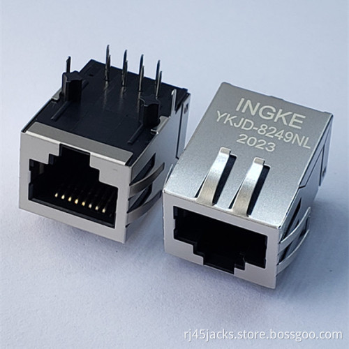 INGKE YKJD-8249NL Direct Substitute J00-0061NL Through Hole 100 Base-T 1 Port Magnetic RJ45 Connectors